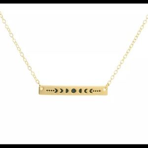 Golden Moon Phase Necklace